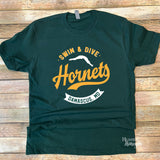 Damascus Hornets Swim and Dive Tee - Swimmer