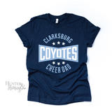 Clarksburg Cheer Dad Burst T-Shirt