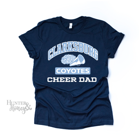 Old School Clarksburg Cheer Dad T-Shirt
