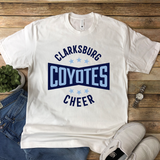 Clarksburg Cheer Burst Navy T-Shirt