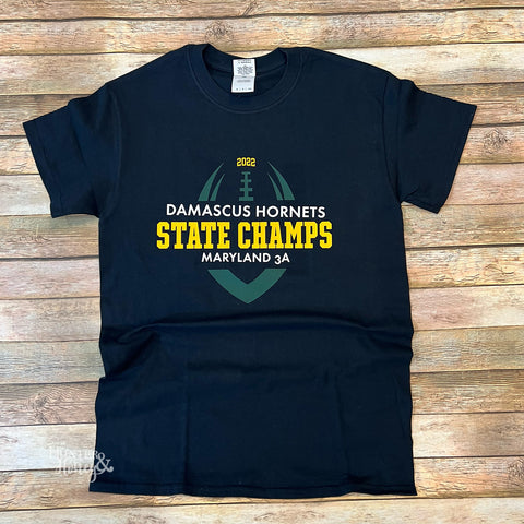 2022 Damascus Football State Champs Black and Green HTV