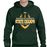 2022 Damascus Football State Champs Green Tee HTV