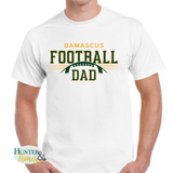 Damascus Football Dad Stripes Tee