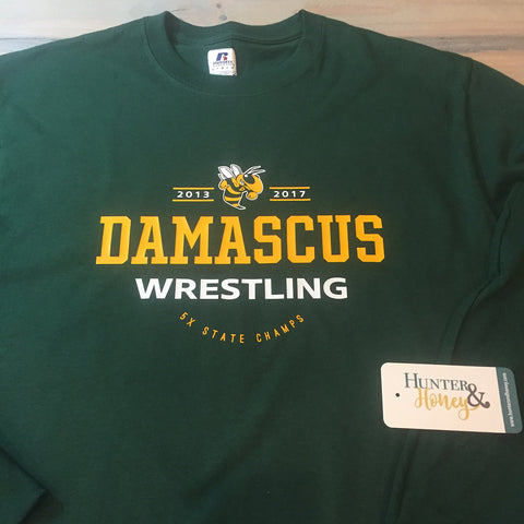 Damascus Wrestling Tee in green