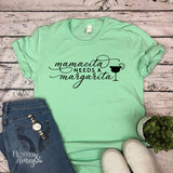 Mint and black Mamacita needs a Margarita graphic tee.