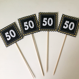 50th Birthday Party Centerpiece Sticks Party Decorations and Supplies
