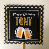 Happy Birthday Tony Personalized Centerpiece Stick Party Decoration